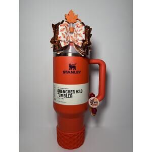 Stanley Tigerlily Plum 40oz Quencher with Fall/Autumn Theme BNWT